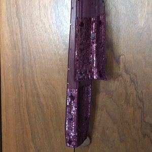 Purple sequin 🧣 scarf NWOT